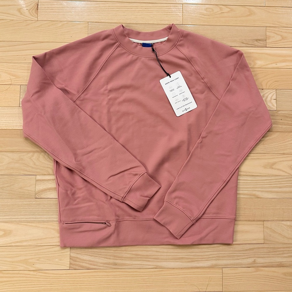 Dusty Rose Made to Move Pullover - S